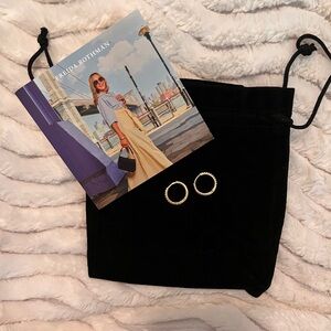 Freida Rothman Gold Hoop Earrings Women’s New